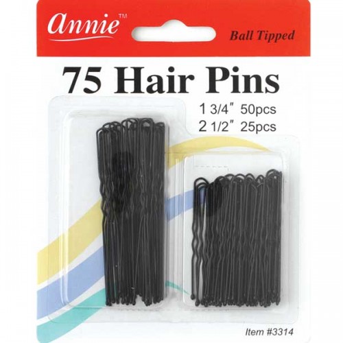 Annie 75 Hair Pins 1 3/4" 50pcs 2 1/2" 25pcs #3314